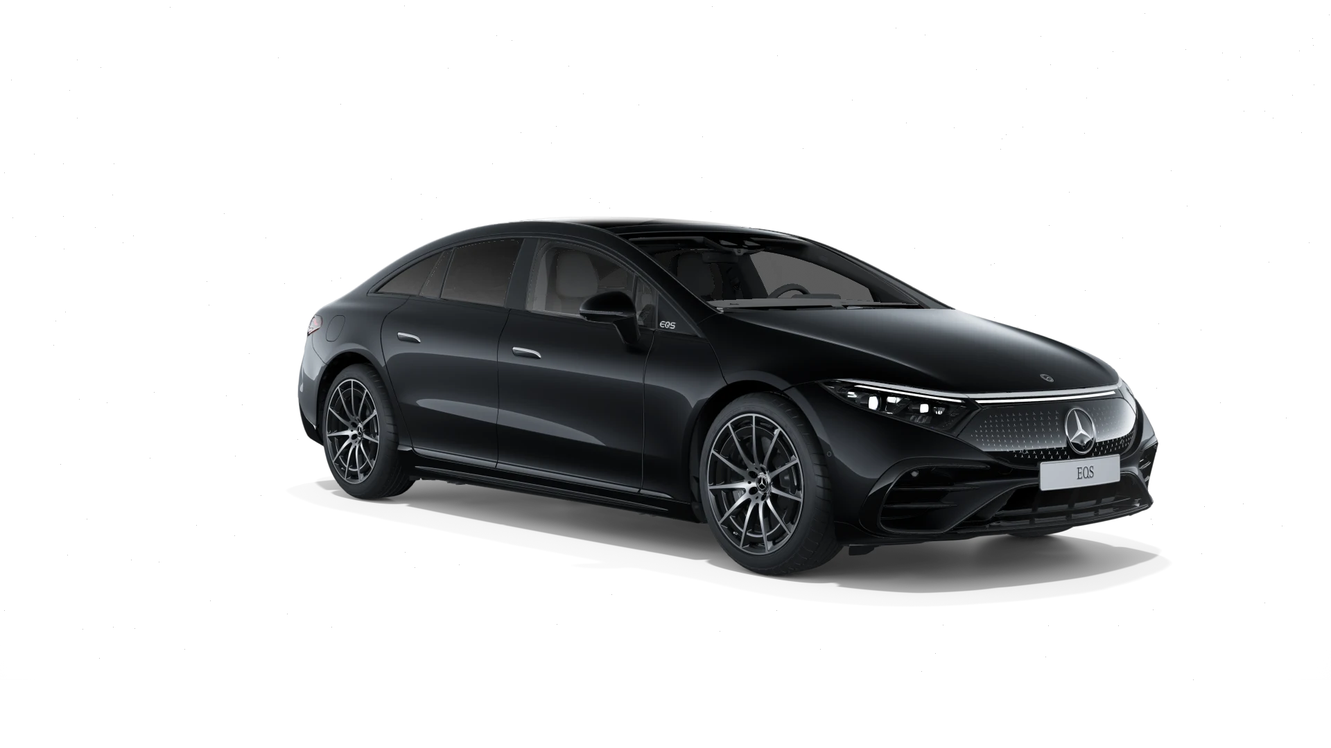 Berline électrique Mercedes EQS noire