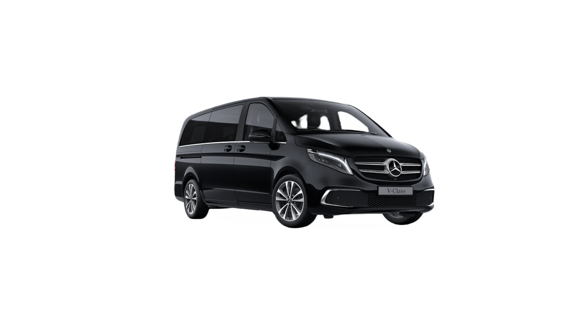 Intérieur cuir d'un van VIP Mercedes Classe V